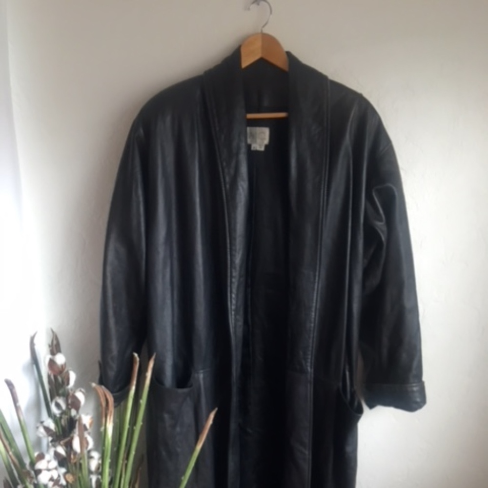 Vintage Vakko Leather Coat
